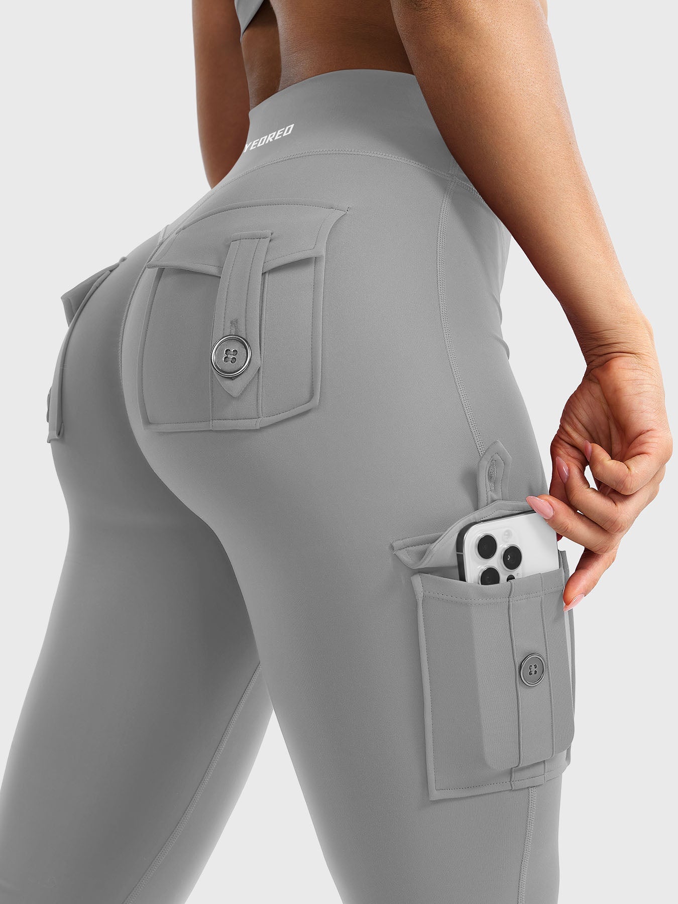 Yeoreo Hedda Cargo Flared Leggings