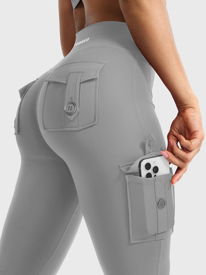 Yeoreo Hedda Cargo Flared Leggings