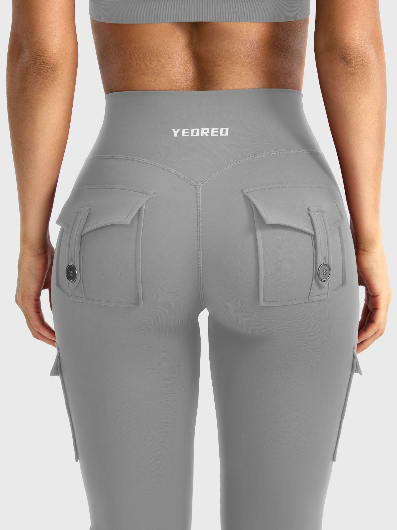 Yeoreo Hedda Cargo Flared Leggings