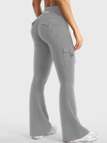 Yeoreo Hedda Cargo Flared Leggings