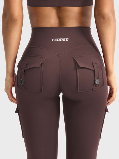 Yeoreo Hedda Cargo Flared Leggings