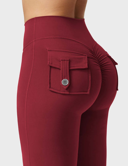 Yeoreo Brittany Flared Leggings with Pockets