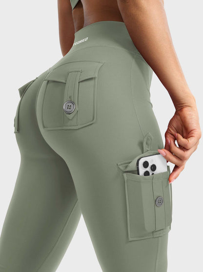 Yeoreo Hedda Cargo Flared Leggings