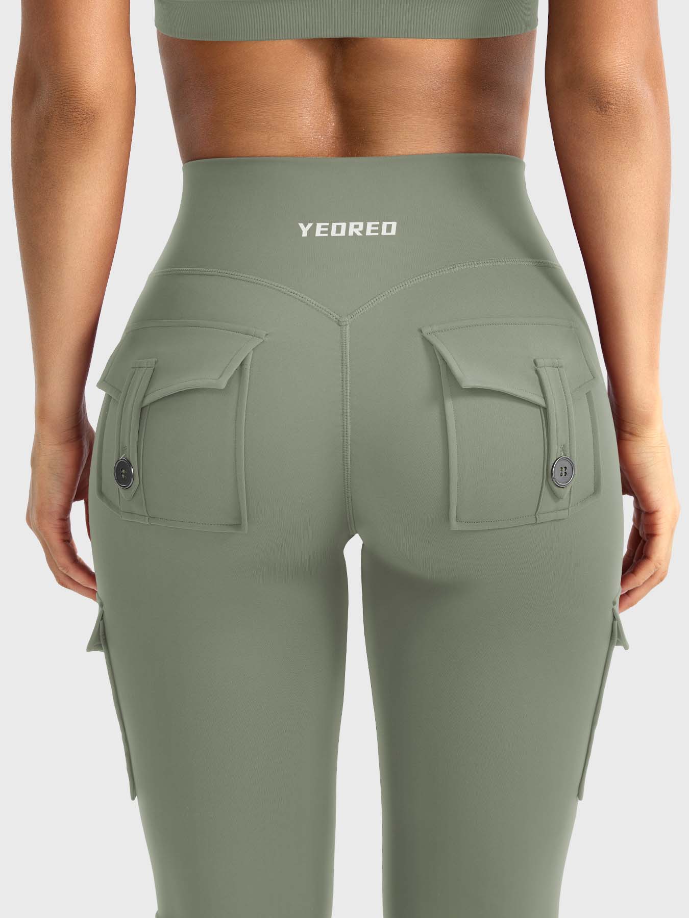 Yeoreo Hedda Cargo Flared Leggings