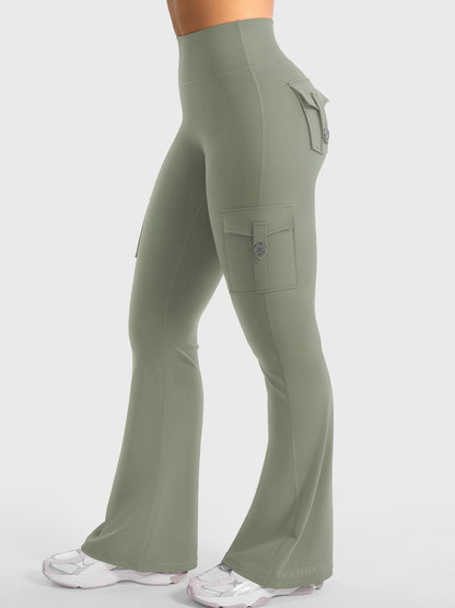 Yeoreo Hedda Cargo Flared Leggings