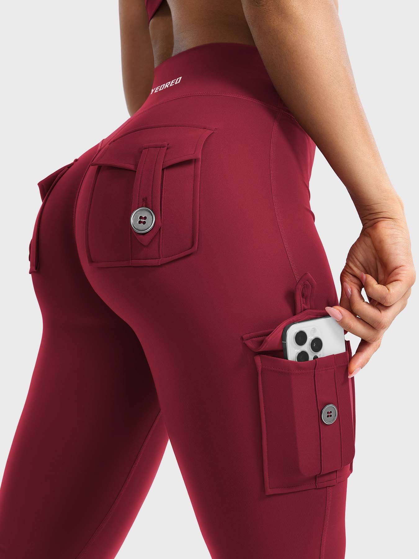 Yeoreo Hedda Cargo Flared Leggings