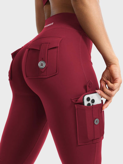 Yeoreo Hedda Cargo Flared Leggings